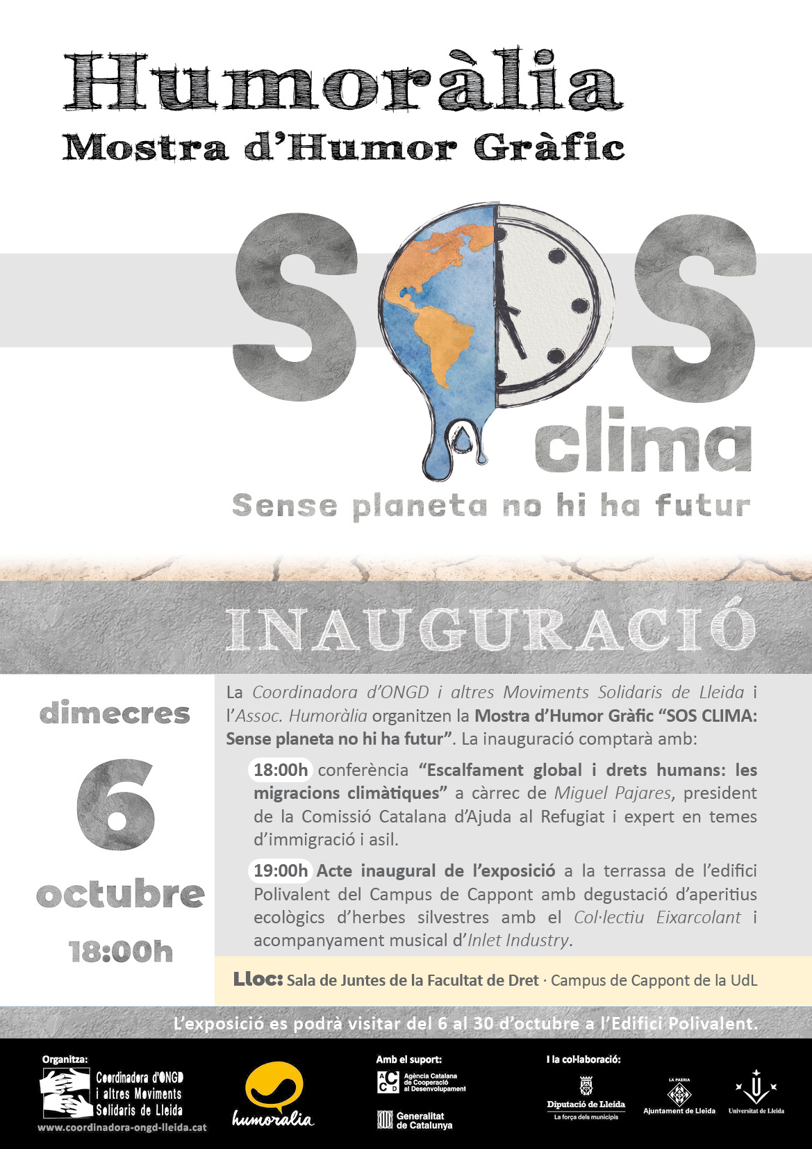 CARTELL Inauguració Humoralia SOS Clima