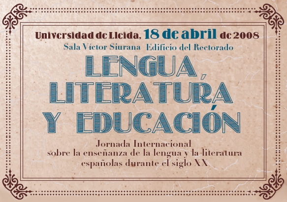 Jornada Internacional sobre l'esnenyament de la llengua i literatura espanyoles al segle XX