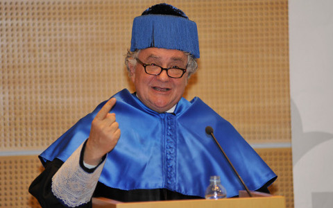 Wagensberg, en la seua investidura com a honoris causa Foto: UdL