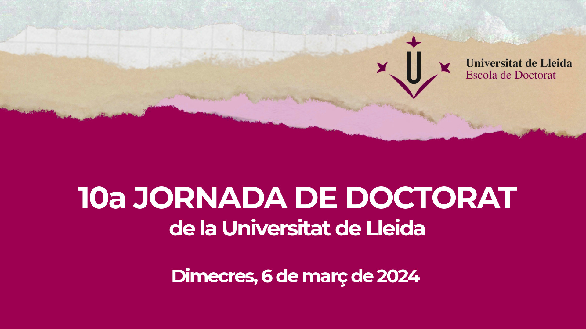 X Jornada de Doctorat de la Universitat de Lleida