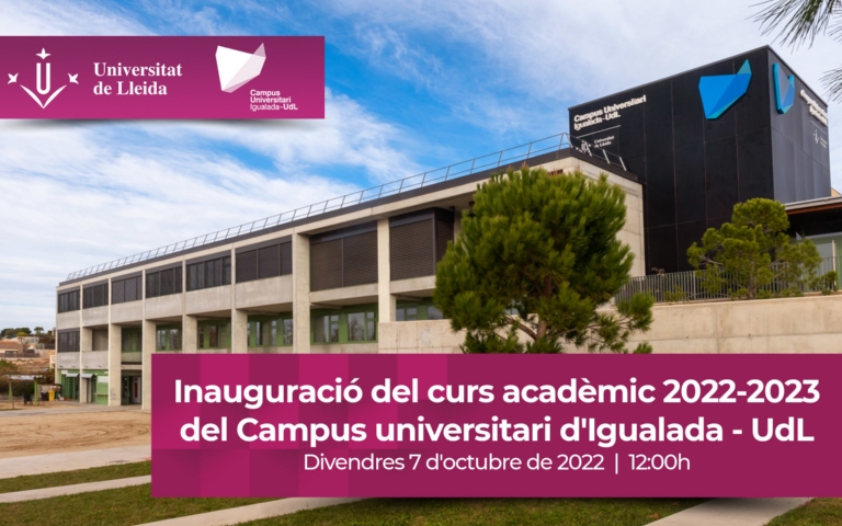 Acte d'inauguració del curs acadèmic 2022/23 del Campus Universitari d'Igualada - UdL