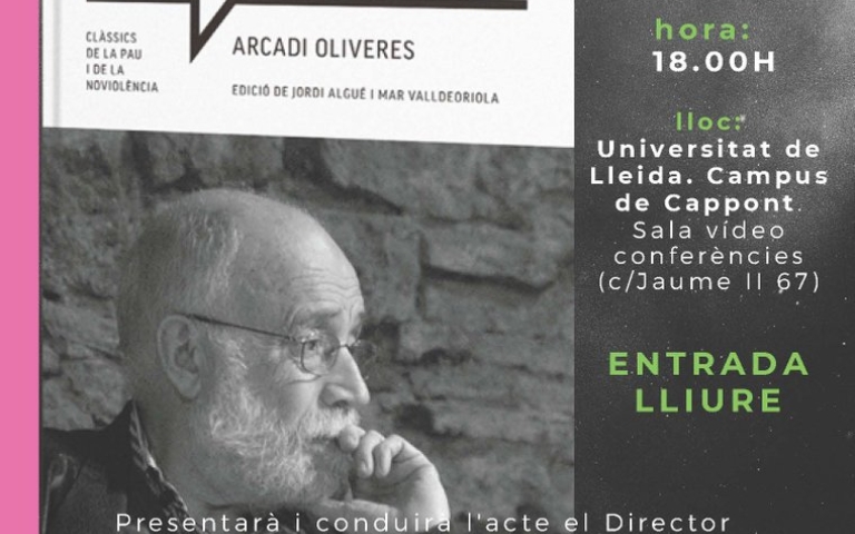 Acte en record de l'Arcadi Oliveres. Presentació del llibre: Papers de pau